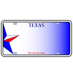 Texas License Plate