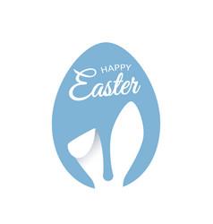 Easter Greeting Card With Bunny Ears Abstract