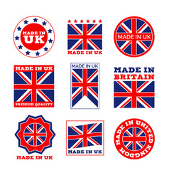 Great Britain Product Flat Emblem Set