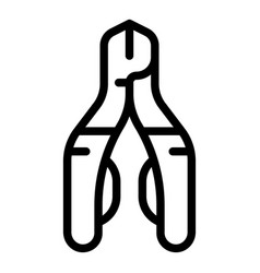 Manicurist Scissors Icon Outline Nail