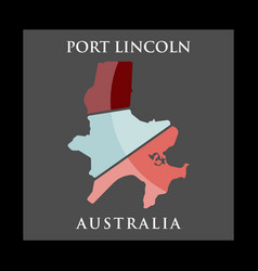 Port Lincoln City Map Creative Logo