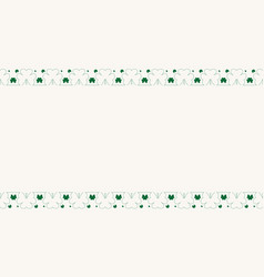 St Patricks Day Greeting Card Template Border