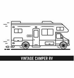 Vintage Camper Trailer Rv Van Clipart