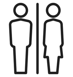 Male And Female Figure Icon Wc Symbol Toilet