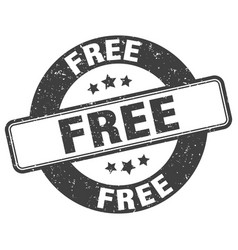 Free Stamp Free Label Round Grunge Sign