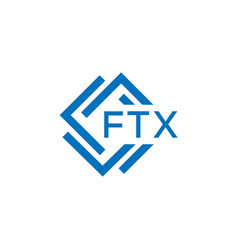 Ftx Letter Logo Design On White Background