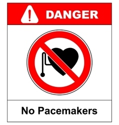 No Access With Cardiac Pacemaker Sign