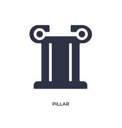 Pillar Icon On White Background Simple Element