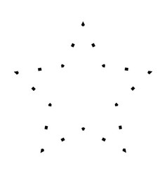 Star Shape Dotted Icon Symbol For Creative