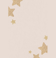 Glitter Gold Star Frame Design