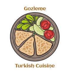 Gozleme Is Turkish Pastry Freshly Baked