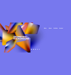 Abstract Geometric Landing Page Creative