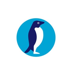 Adelie Penguin Circle Retro