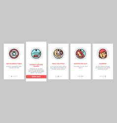 Hiv Aid Health Medical Ribbon Onboarding Icons Set