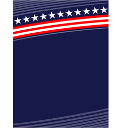 Usa Flag Symbols Dark Blue Background