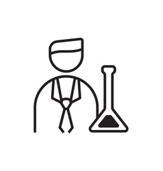 Data Scientist Analysis Icon With Black