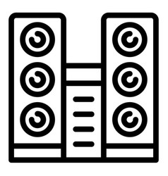 Puppet Theater Speakers Icon Outline Stage