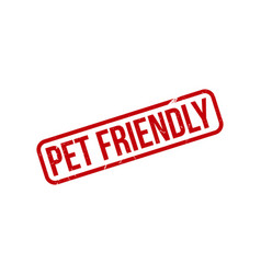 Red Pet Friendly Rubber Stamp Seal