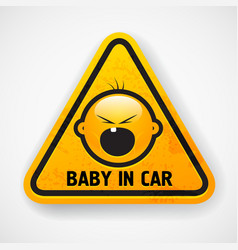 Baby In Car Sign