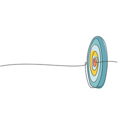 Continuous One Line Drawing Of Circle Target