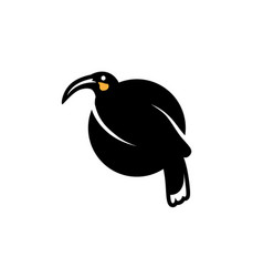 Design Logo For Rare Huia Bird Icon