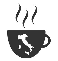 Flat Italian Coffee Cup Icon