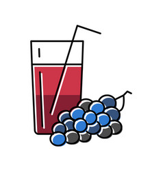 Juice Grape Color Icon