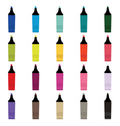 Highlighter Pen Clipart Set