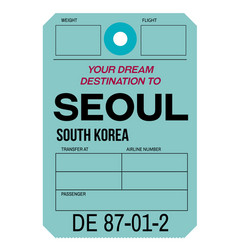 Seoul Airport Luggage Tag