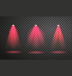 Set Of Red Stage Light