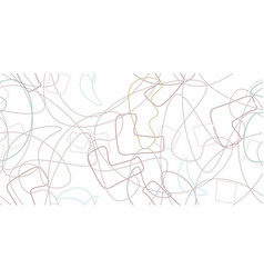 Chaotic Simple Seamless Pattern Textile One Line