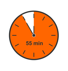 Clock Icon With 55 Minute Time Interval Countdown