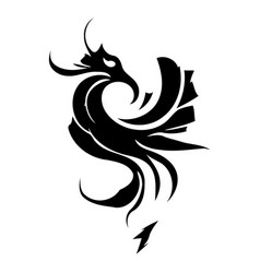 Dragon Logo Design Template Rooster Symbol