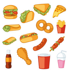 Fast Food Icon Pattern Restaurant Wallpaper