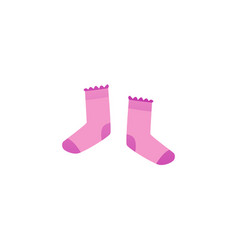 Pink Baby Socks Pair Flat