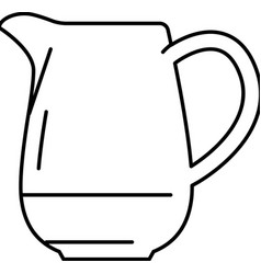 Cream Jug Line Icon