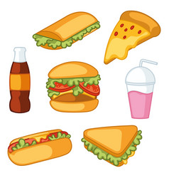 Fast Food Icon Pattern Restaurant Wallpaper