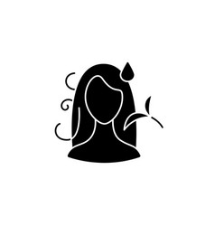 Hair Detangler Glyph Icon