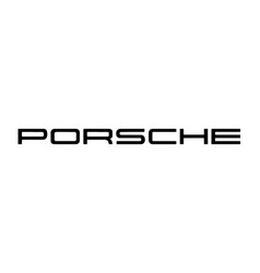 Porsche Logo Brand Car Symbol Name Black Design