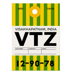 Visakhapatnam Airport Luggage Tag