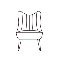 Chair Cozy Line Icon Logo