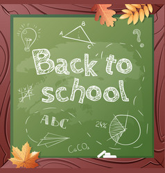 Postcard Back To School School Board Design