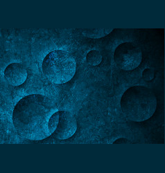 Dark Blue Circles Abstract Tech Grunge Background