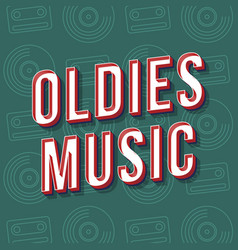 Oldies Music Vintage 3d Lettering Retro Bold Font