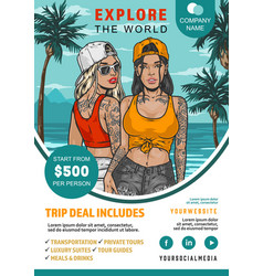 Travel Agency Advertising Flyer Colorful