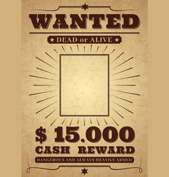 Western Poster Old West Paper Blank Reward