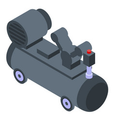 Air Compressor Unit Icon Isometric Style