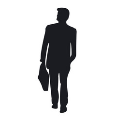 Businessman Carrying Briefcase Silhouette