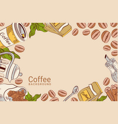 Hand Drawn Coffee Background