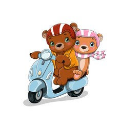 Bears On Motocycle